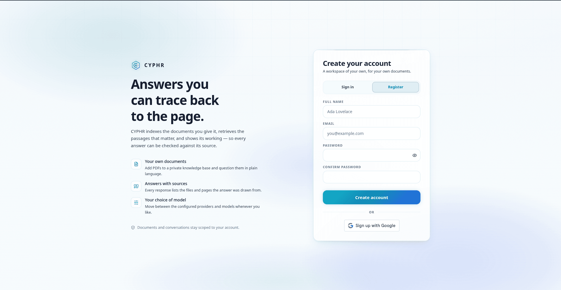 CYPHR — Registration