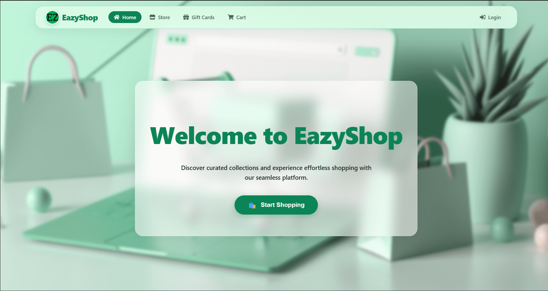 EazyShop application preview